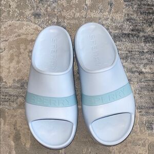 Sperry Sky Blue Slide Sandals